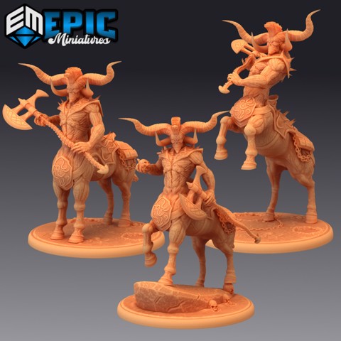 Image of Demonic Centaur Set / Evil Mohawk Horse Demon / Cavalry of the Abyss