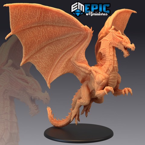 Image of Adult Fire Dragon / Classic Mountain Encounter / Red Flame Drake