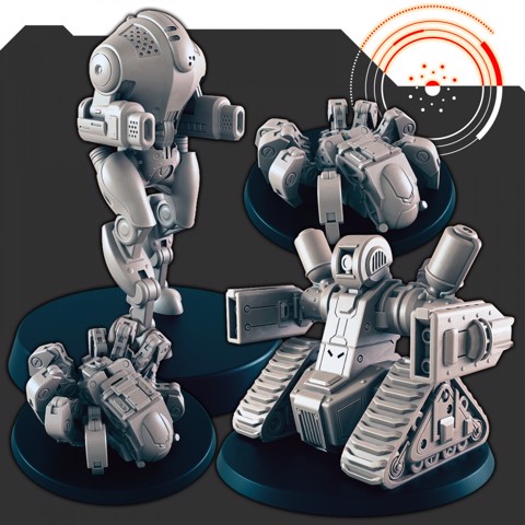 Image of Sci-fi Large Bots [Support-free]