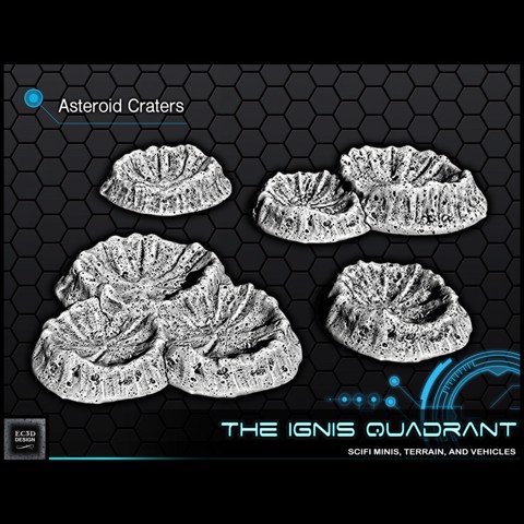 Image of Asteroid Craters [Support-free]