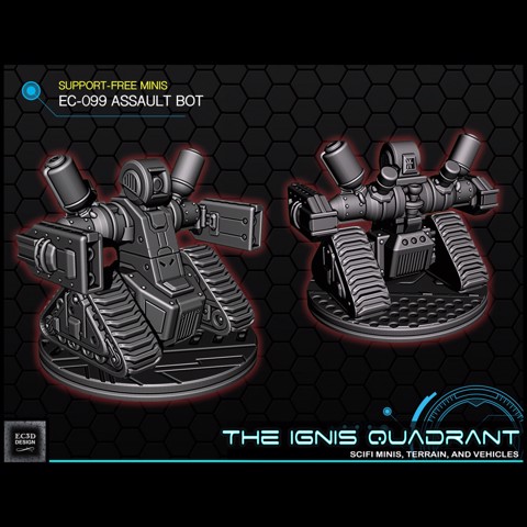 Image of Sci-fi Assault Bot [Support-Free]