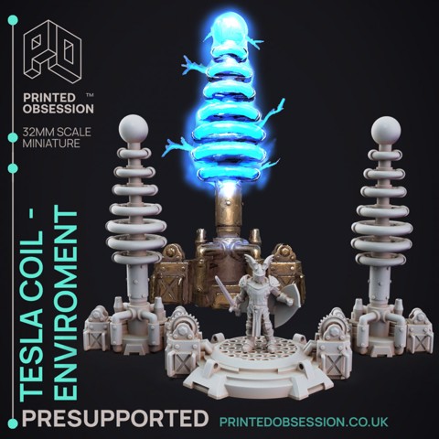 Image of Tesla Coil - Enviroment/Scatter Terain - PRESUPPORTED - 32mm Scale