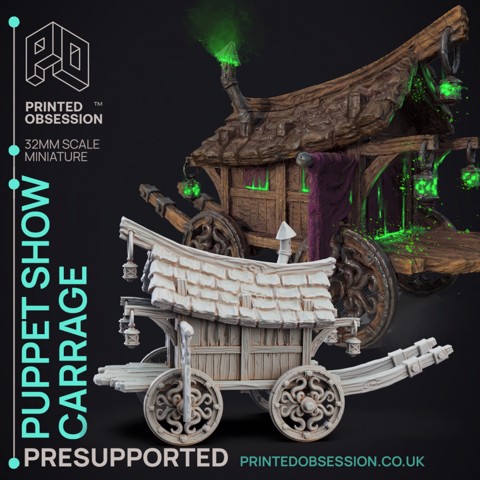 Image of Caravan - Puppet Master's Show - PRESUPPORTED  - 32mm scale