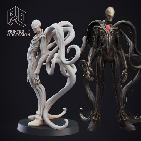 Image of Tall man - Cryptid - PRESUPPORTED - 32mm Scale - Slenderman D&D Style