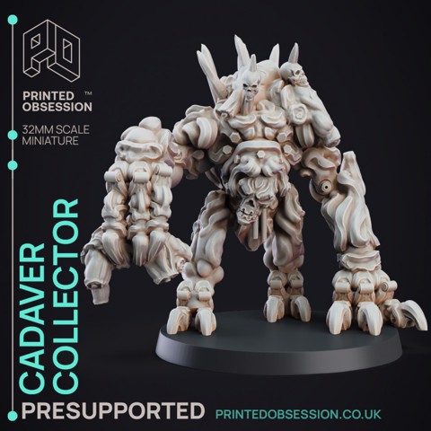 Image of Cadaver Collector - Construct - PRESUPPORTED - D&D 32mm