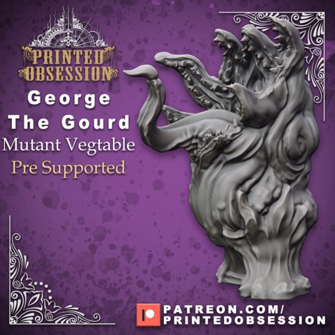 Image of George the Gourd - possessed vegetable - medium creature - Pre Supported - 32mm scale