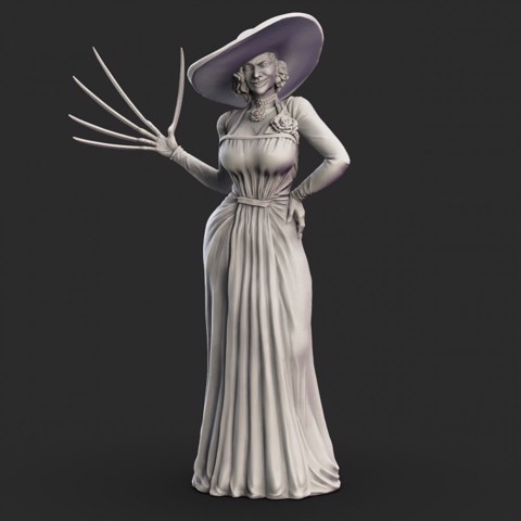 Image of Lady Dimitrescu - Resident Evil Village - Tall Vampire Mother