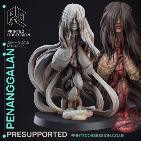 Image of Penanggalan - Cryptid - PRESUPPORTED - 32mm Scale