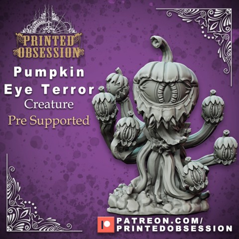 Image of Pumpkin Eye terror - Major Aboration - Pre-supported - 32mm scale - D&D