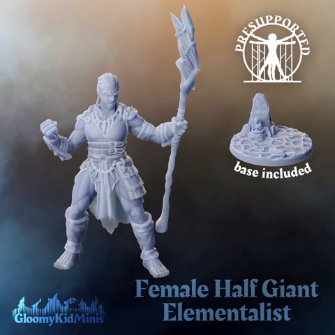 Image of Female Half-Giant Elementalist