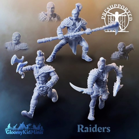 Image of Raiders (modular hands and bald versions)