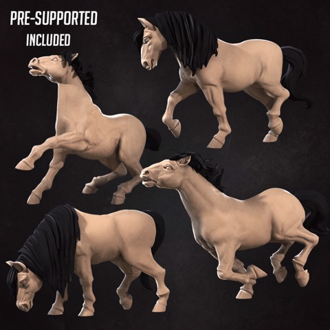 Image of Horses (4 Versions)