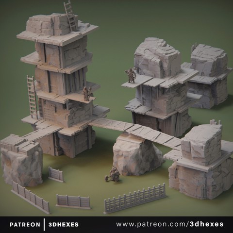Image of The Stone Pillars - Scenery Set