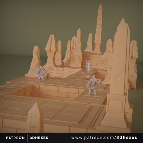 Image of Ancient Egyptian Temple #1 - Scenery Set