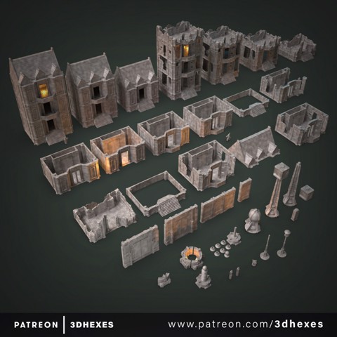 Image of Steampunk/Victorian Mansion - Scenery Set