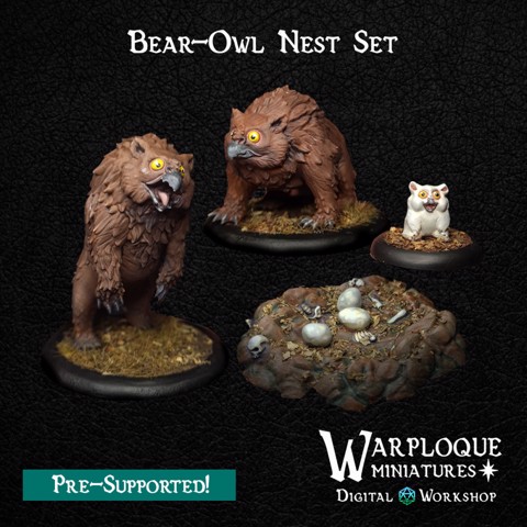 Image of Bear-Owl Nest Set