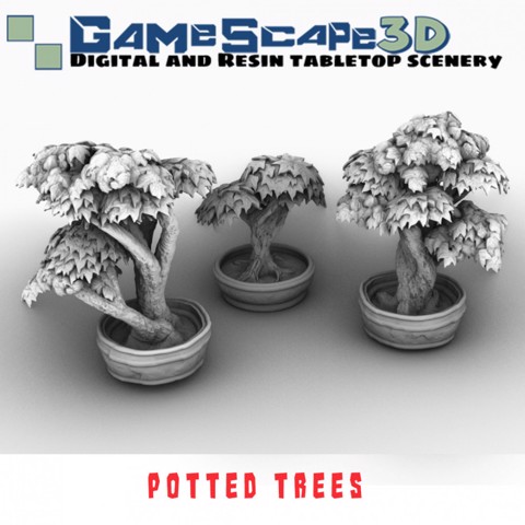 Image of Potted Trees