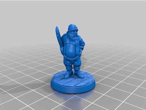 Image of Pirate 28mm (Supportless, FDM friendly)