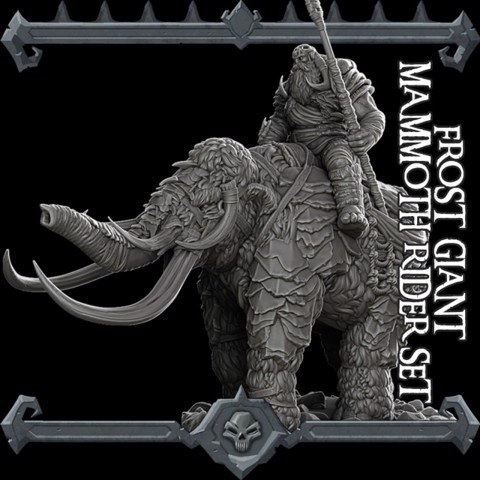Image of Frost Giant Mammoth Rider Set