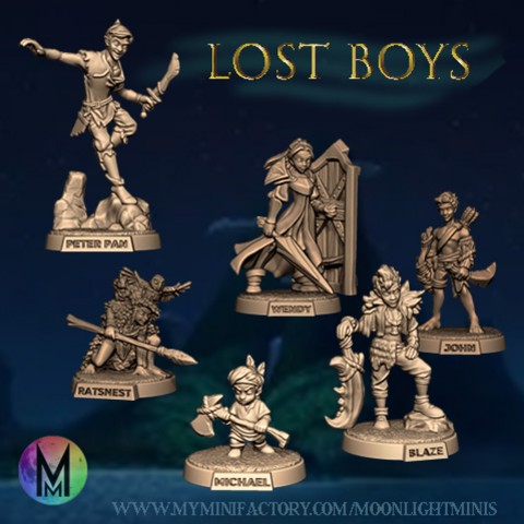 Image of Peter Pan, Wendy, and the Lost Boys
