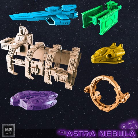 Image of Civilian Ships and Stations - Set 3 [Fleet Scale Starship]