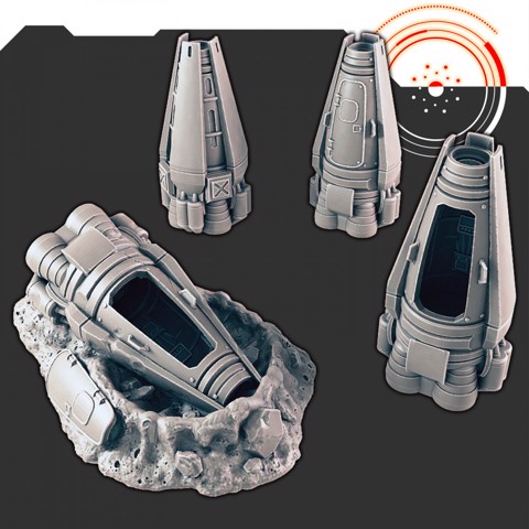 Image of Sci-fi Vehicles: Escape Pod [Support-free]