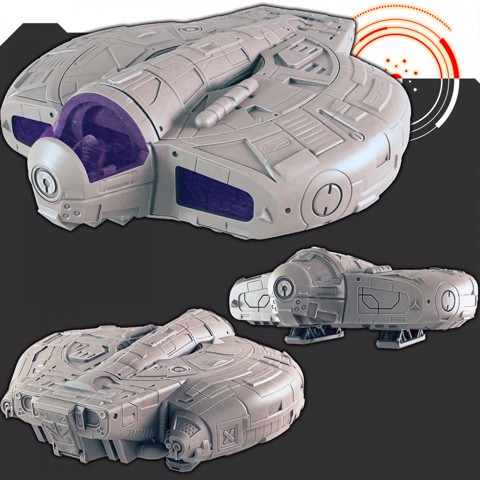 Image of Sci-fi Vehicles: Buzzard Bounty Hunter Ship [Support-free]