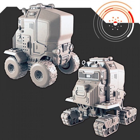 Image of Sci-fi Vehicles: Explor-1 Rover Truck [Support-free]