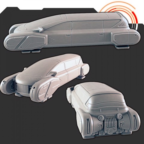 Image of Sci-fi Vehicles: Hover Limo [Support-free]