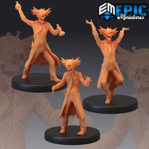 Image of Dr. Zombiestein Set / Mad Zombie Scientist / Doctor Collection