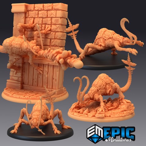 Image of Rust Creeper Set / Metal Eating Insect Monster / Classic Encounter