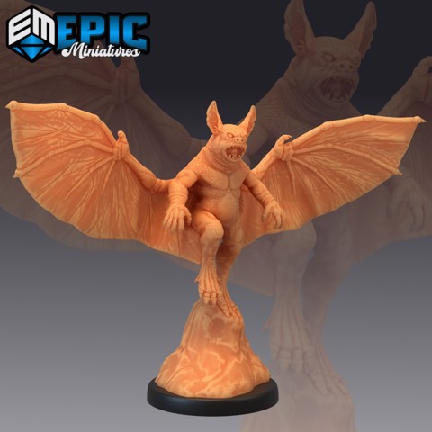 Image of Homunculus Flying / Artificial Bat Creature / Manmade Abomination / Chimera