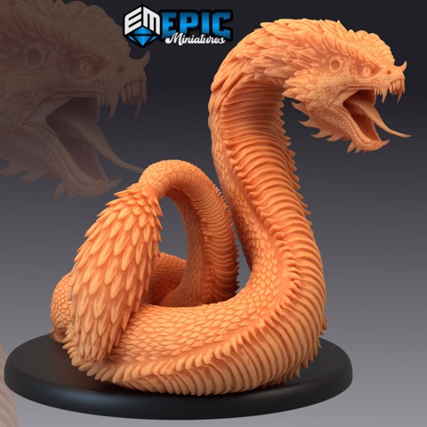 Image of Basilisk Adult / Petrifying Giant Snake / Magical Ancient Serpent