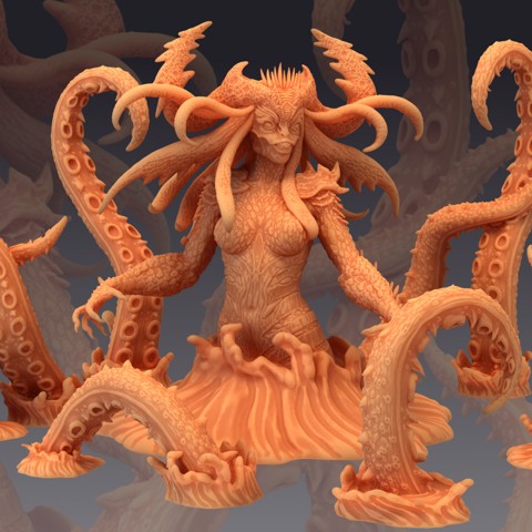 Image of Mother Hydra / Female Kraken / Water Encounter / Lovecraft Entity