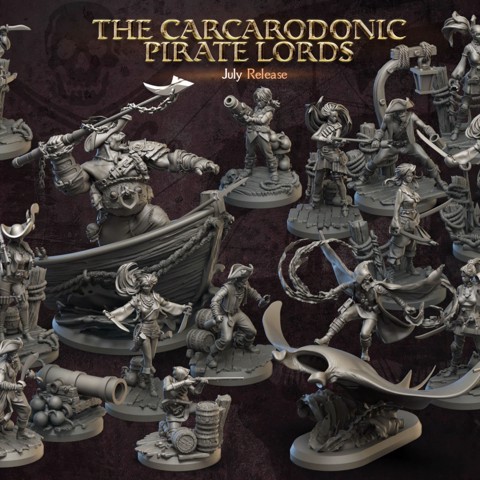 Image of 3dartdigital - July Release - The Carcarodonic Pirate Lords