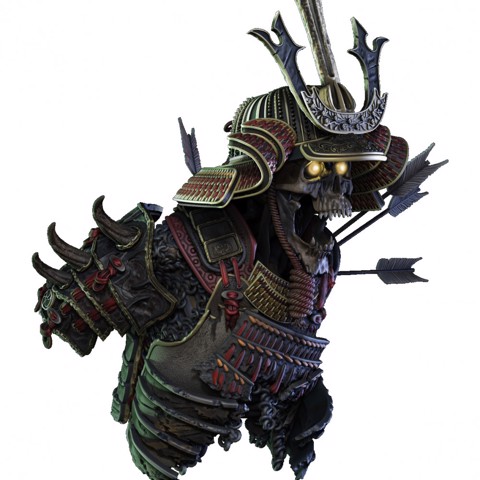 Image of BUST SAITO BENKEI THE STANDING DEATH + PERSONAL STAND