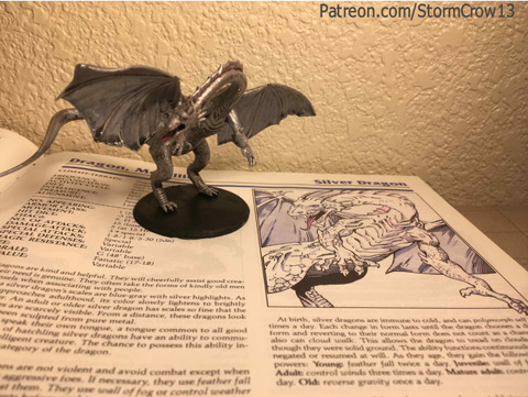 Image of 2nd Ed AD&D Silver Dragon