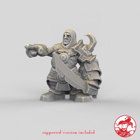 Image of Unbearded Dwarf Youngling - 2 versions 1 inch base, 28/32 mm height Medium miniature