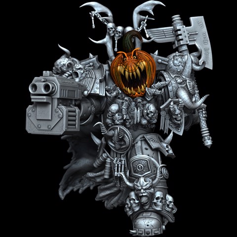Image of Black Legion Pumpkin Head