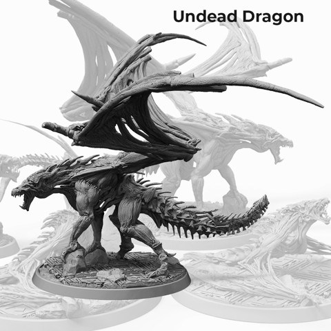 Image of Undead Dragon - Presupported