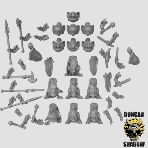 Image of Mousle Knight Multipart Kit (pre supported)