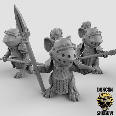Image of Mousle Knights with Spears (pre supported)
