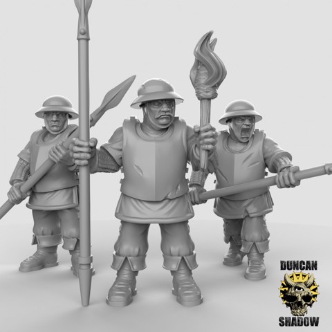 Image of Town Guard with Spears (pre supported)