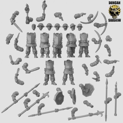 Image of Town Guard Multipart Kit (pre supported)