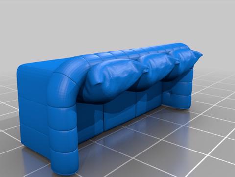 Image of Comfy Couch and Chair for 28mm RPG