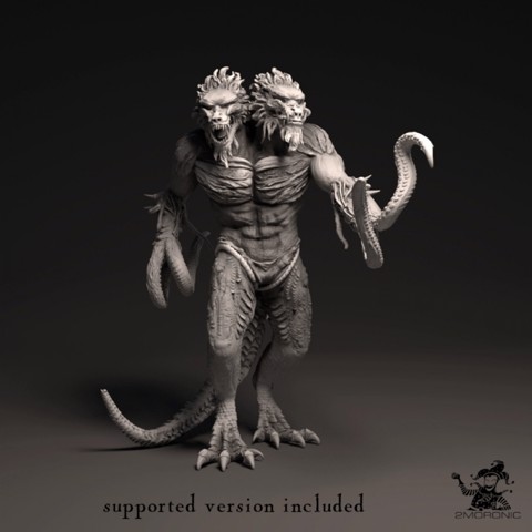 Image of Demogorgon the Prince of Demons (3 inch/75 mm base, 4+ inch/125+ mm height miniature)