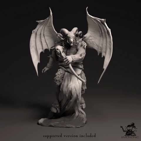 Image of Orcus the Demon Prince of the Undead, the Blood Lord (3 inch/75 mm base, 4+ inch/125+ mm height miniature)