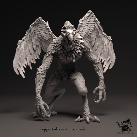 Image of Vrock (2 inch/50 mm base, 2+ inch/54 mm height miniature)