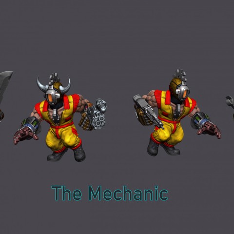 Image of The Mechanic_4 Poses