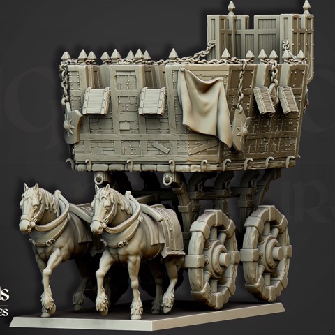 Image of The Wittemberg Wagon - Highlands Miniatures
